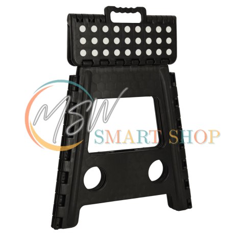 Stołek taboret składany antypoślizgowy 39cm czarny