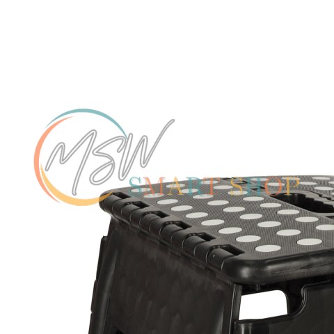 Stołek taboret składany antypoślizgowy 39cm czarny