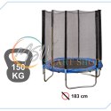 Trampolina ogrodowa dla dzieci siatka 183cm 6ft 150kg