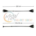 Wiosło kajakowe do deski SUP 2w1 składane aluminiowe regulowane 175 - 220 cm
