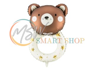 Balon foliowy Grzechotka miś 45cm x 67cm