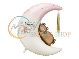 Balon foliowy Miś na księżycu 71cm x 86cm