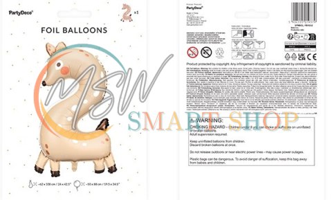 Balon foliowy urodzinowy cyfra "2" - Sarenka 50x88 cm Balon foliowy urodzinowy cyfra "2" - Sarenka 50x88 cm