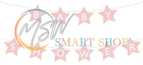 Baner napis na baby shower gwiazdki jasnoróżowe 290cm x 16,5cm Baner napis na baby shower gwiazdki jasnoróżowe 290cm x 16,5cm