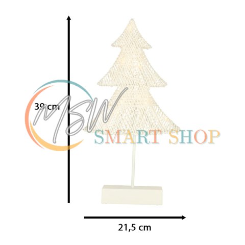 Choinka świecąca dekoracja świąteczna 10 LED 39 cm ciepły biały Choinka świecąca dekoracja świąteczna 10 LED 39 cm ciepły biały