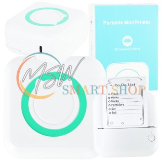 Drukarka mini termiczna do zdjęć notatek kieszonkowa bluetooth