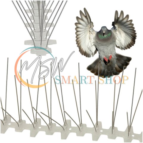 Kolce metalowe na ptaki gołębie 50cm x 11cm x 4cm Kolce metalowe na ptaki gołębie 50cm x 11cm x 4cm