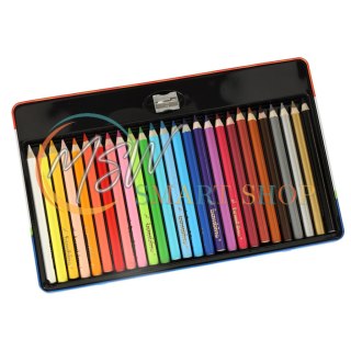 Kredki ołówkowe w metalowym etui Bambino 24 kolory