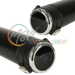 Kubek bidon termiczny z ustnikiem termos LED 420ml czarny