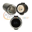 Kubek bidon termiczny z ustnikiem termos LED 420ml czarny
