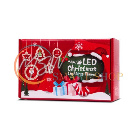 Kurtyna LED na okno girlanda świąteczna choinkowa 3 m 125 LED
