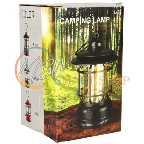 Lampa ogrodowa kempingowa na biwak z uchwytem piknik akumulatorowa USB