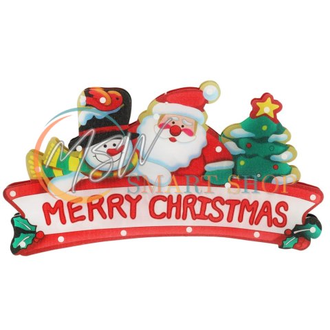 Lampki LED wisząca dekoracja okna świąteczna Merry Christmas XXL 45cm Lampki LED wisząca dekoracja okna świąteczna Merry Christmas XXL 45cm