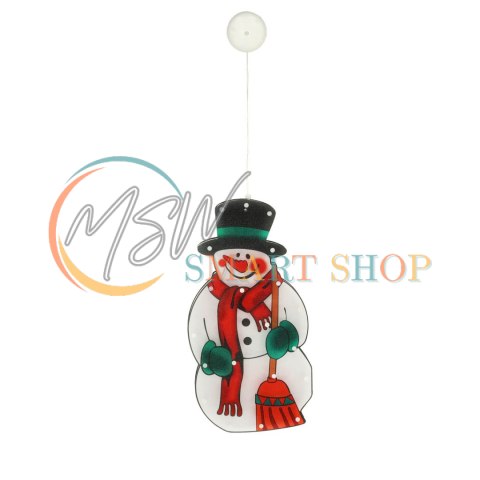 Lampki LED wisząca dekoracja okna świąteczna bałwan XXL 45cm