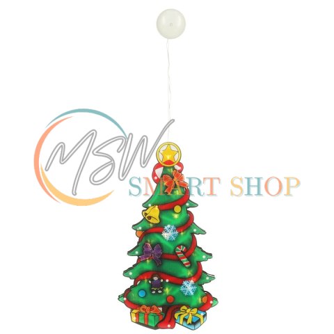 Lampki LED wisząca dekoracja okna świąteczna choinka XXL 45cm Lampki LED wisząca dekoracja okna świąteczna choinka XXL 45cm