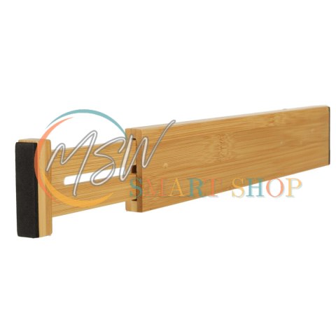 Organizer do szuflady bambusowy separator regulowany na sztućce narzedzia 43cm 1 sztuka Organizer do szuflady bambusowy separator regulowany na sztućce narzedzia 43cm 1 sztuka