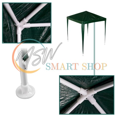 Pawilon ogrodowy namiot imprezowy handlowy altana zielony 2 x 2 m Pawilon ogrodowy namiot imprezowy handlowy altana zielony 2 x 2 m