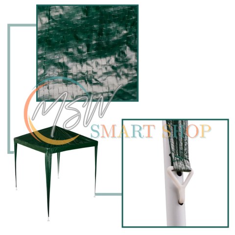 Pawilon ogrodowy namiot imprezowy handlowy altana zielony 2 x 2 m Pawilon ogrodowy namiot imprezowy handlowy altana zielony 2 x 2 m