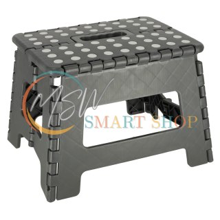 Stołek taboret składany antypoślizgowy 22cm ciemny szary