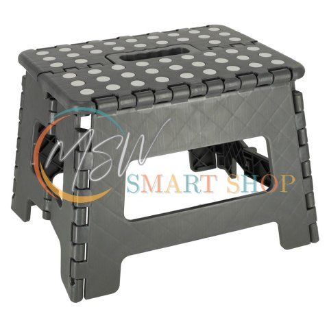 Stołek taboret składany antypoślizgowy 22cm ciemny szary Stołek taboret składany antypoślizgowy 22cm ciemny szary