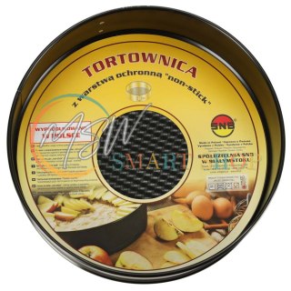 Tortownica forma do pieczenia z odpinanym rantem 24cm czarna