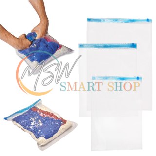 Worki próżniowe rolowane na ubrania 9 sztuk 3 rozmiary 35x50cm, 40x50cm, 50x70cm