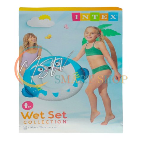 INTEX 59266 Kółko do pływania koło dmuchane ponton plażowy leniwiec max 40kg 76 cm