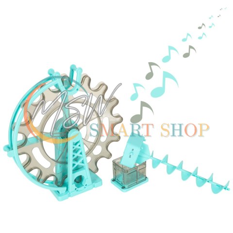 Klocki magnetyczne magnetic sticks marble tor kulkowy z dźwiękiem muzyką grający 118 elementów
