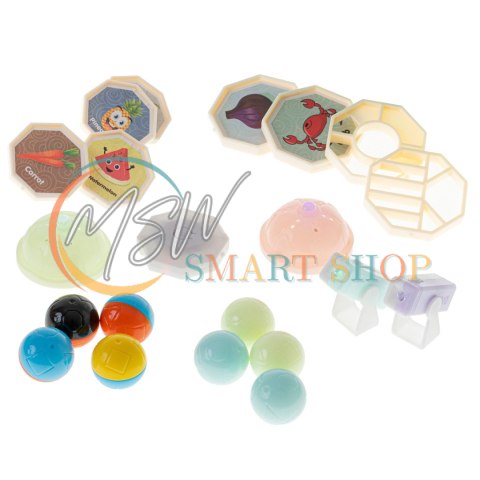 Klocki magnetyczne marble tor kulkowy świecący 202 elementy