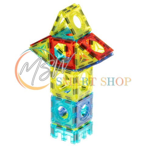 Klocki magnetyczne marble tor kulkowy świecący 202 elementy