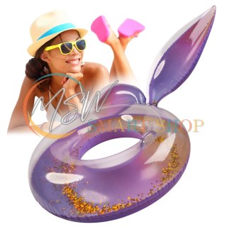 Kółko do pływania koło dmuchane syrena z brokatem galaxy 94 cm XXL max 60kg