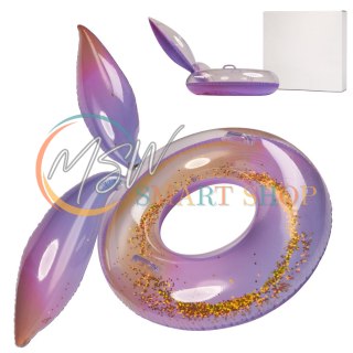 Kółko do pływania koło dmuchane syrena z brokatem galaxy 94 cm XXL max 60kg