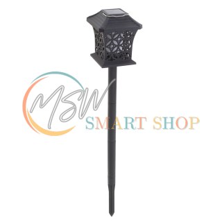 Lampa solarna ogrodowa ażurowa latarenka wisząca wbijana lampion 12 LED