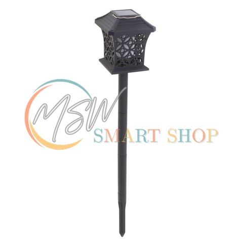 Lampa solarna ogrodowa ażurowa latarenka wisząca wbijana lampion 12 LED