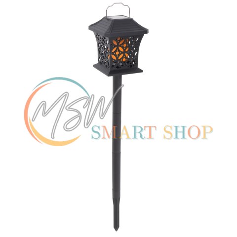 Lampa solarna ogrodowa ażurowa latarenka wisząca wbijana lampion 12 LED
