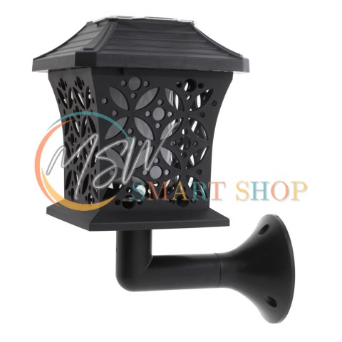 Lampa solarna ogrodowa ażurowa latarenka wisząca wbijana lampion 12 LED