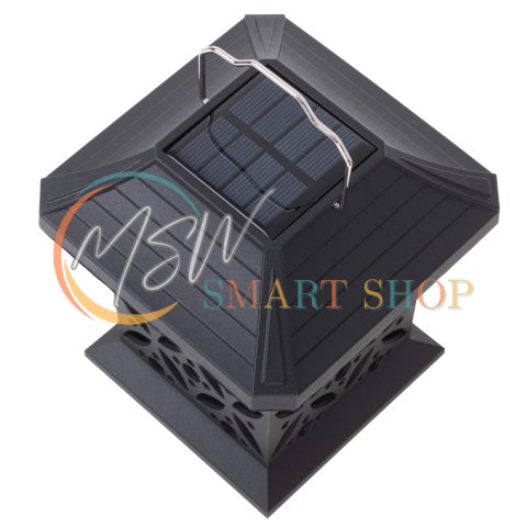 Lampa solarna ogrodowa ażurowa latarenka wisząca wbijana lampion 12 LED