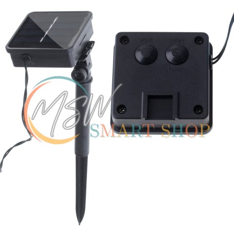 Lampki ogrodowe solarne kwiatki 7m 50LED multikolor