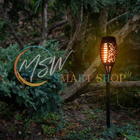 Lampy solarne ogrodowe pochodnie 12LED 4szt.