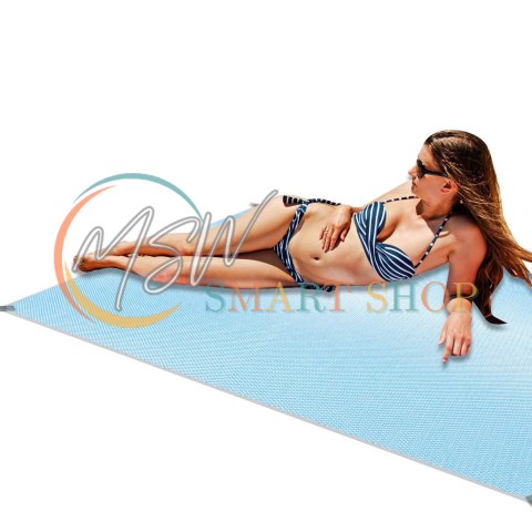 Mata plażowa koc na plażę sand free XXL 200x200cm Mata plażowa koc na plażę sand free XXL 200x200cm