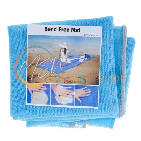 Mata plażowa koc na plażę sand free XXL 200x200cm Mata plażowa koc na plażę sand free XXL 200x200cm