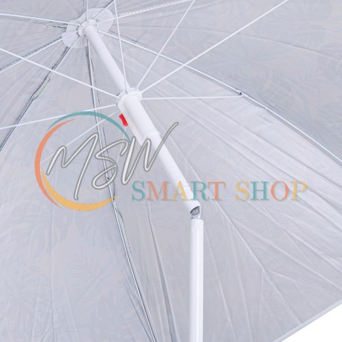 Parasol ogrodowy plażowy regulowany łamany 150cm liście UV