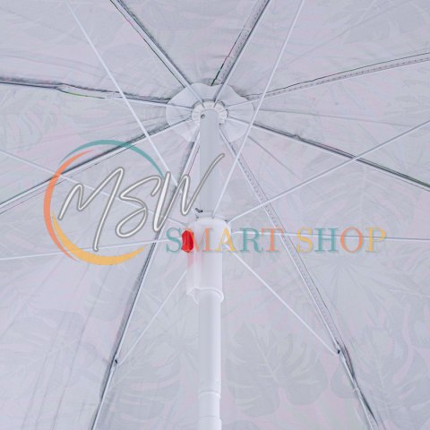 Parasol ogrodowy plażowy regulowany łamany 150cm liście UV