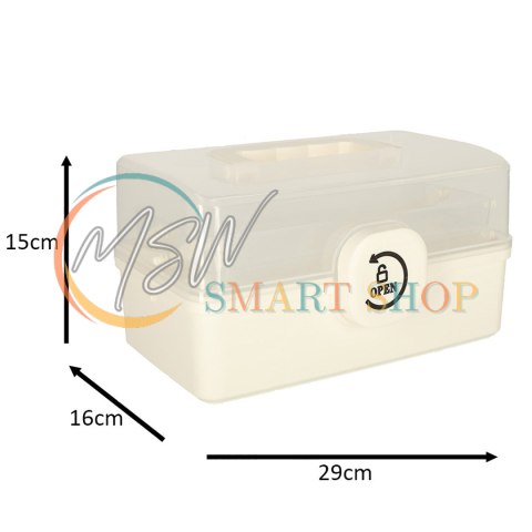 Pojemnik na leki organizer pudełko apteczka 29 x 16 x 15 cm Pojemnik na leki organizer pudełko apteczka 29 x 16 x 15 cm