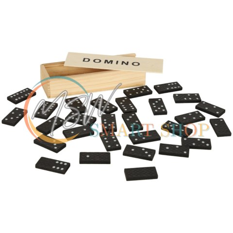Domino drewniane gra rodzinna edukacyjna z etui klocki z drewna do gry Domino drewniane gra rodzinna edukacyjna z etui klocki z drewna do gry