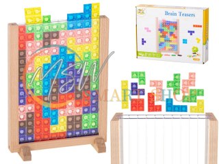 Gra logiczna układanka tetris stojący