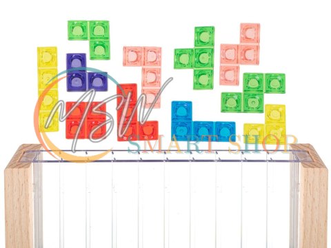 Gra logiczna układanka tetris stojący