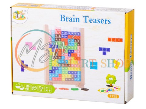 Gra logiczna układanka tetris stojący