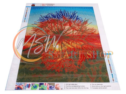 Haft diamentowy Diamond Painting mozaika diamentowa zestaw 5D dmuchawiec