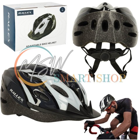Kask rowerowy RALLEX otwory wentylacyjne regulowany damski męski uniwersalny młodzieżowy regulowany 54-58 cm